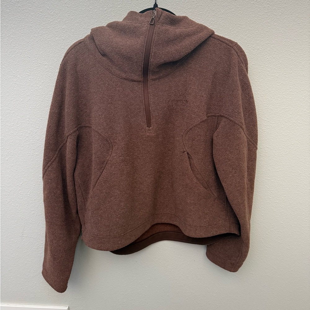 Lululemon Looped Terry Fleece Half-Zip Hoodie in
Java, 6 - Picture 2 of 5